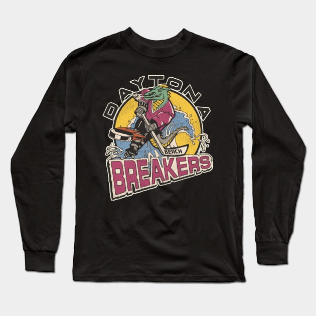 Defunct Daytona Beach Breakers Hockey Team Long Sleeve T-Shirt by Defunctland